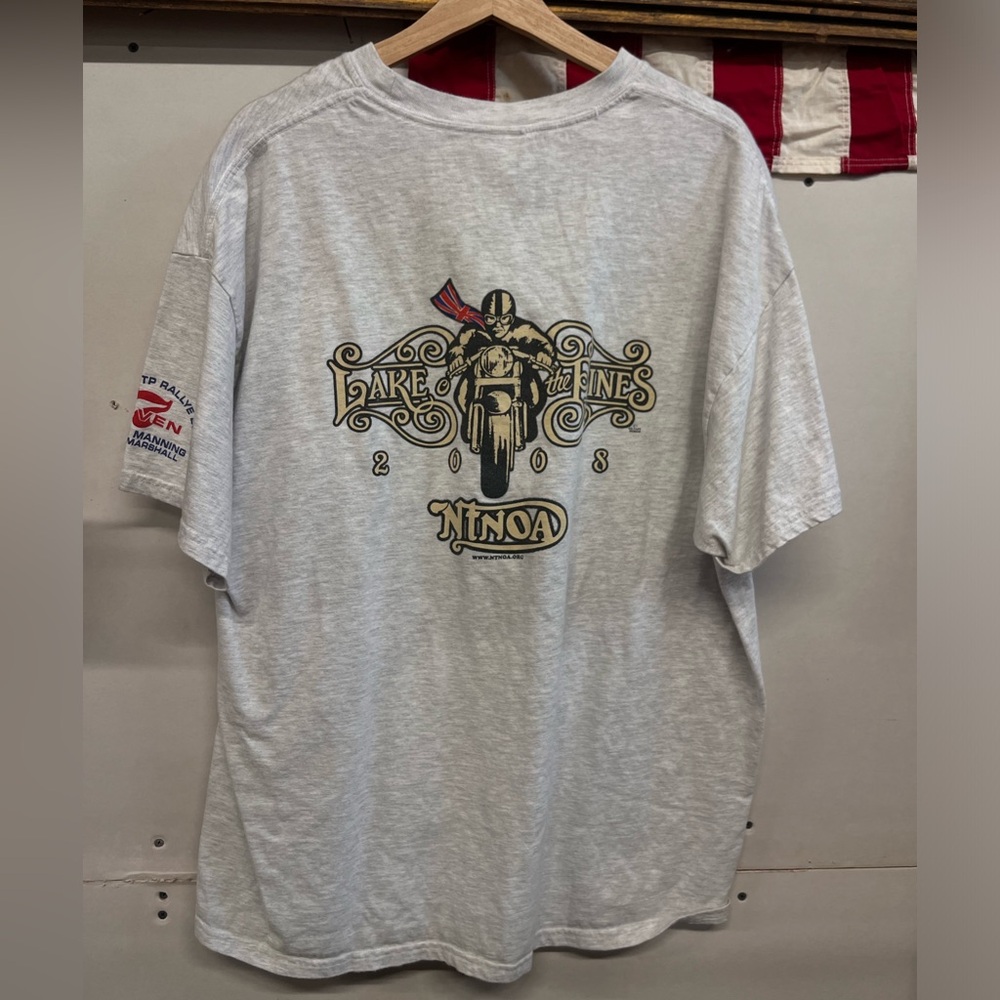 Vintage printed biker tee